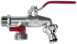 Bradas nikkelezett golyós kerti csap 1/2"-2X3/4 (GKK0512)