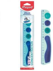 Maped Kidy Learn Concentration törésálló műanyag vonalzó - különleges markolattal - 20 cm - kék (CW-IMA277900)