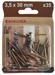 KOELNER 3.5x30 mm-es faforgácslapcsavar 35db/bliszter (B-UC-3530) (51632)