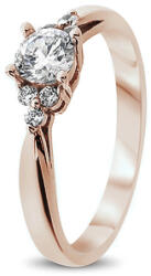  14 karátos rozéarany eljegyzési gyűrű - PP29r (AU13690) AU13690