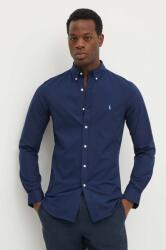 Ralph Lauren ing férfi, legombolt galléros, sötétkék, slim - sötétkék S - answear - 59 990 Ft