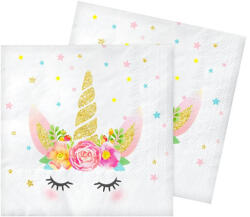 GoDan Parti szalvéta, unikornisos, 20 db/cs, 33x33 cm