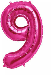  Óriás szám fólia lufi - 9 - Rózsaszín - Pink