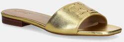 Lauren Ralph Lauren bőr papucs Everley Sld sárga, női, 802970531002 - arany Női 36