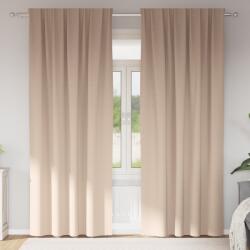 vidaXL Завеси за затъмняване с пръстени 2 бр. Таупе 225 x 140 см (4107440)