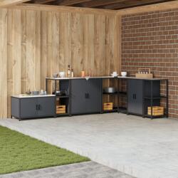 vidaXL Кухненска рафтова единица HATTEM Антрацит 40 x 50 x 92 см (874970)