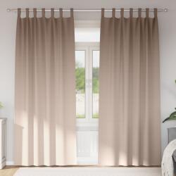 vidaXL Завеси за затъмняване с пръстени 2 бр. Таупе 260 x 140 см (4107552)