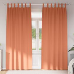 vidaXL Завеси за затъмняване с пръстени 2 бр. Теракота 260 x 140 см (4107637)