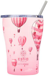 Estia Home Art Coffee Mug Save The Aegean Reciclabil Pahar Termos Oțel Inoxidabil Fără BPA 350ml Love Ascend cu Pai 01-23102 (01-23102)