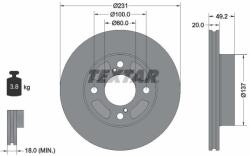 TEXTAR Disc frana TEXTAR PRO 92314003 (92314003)