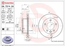 BREMBO Disc frana BREMBO 09.7314. 24 (09.7314.24)