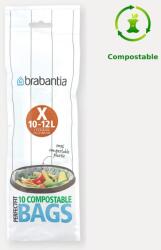 Brabantia komposztálható PerfectFit szemeteszsák (Code X) 10-12 liter, 10 darab - 118685 (118685)