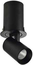 AZzardo Luna beépíthető lámpa, fekete, 3000K melegfehér, beépített LED, 7W, 595 lm, AZ-3397 (AZ-3397)