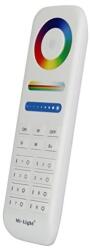 Mi-Light FUT089 RGB+CCT RF távirányító, érintő- és nyomógombos, elemes, 8 zónás (FUT089)
