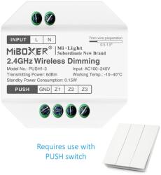 Mi-Light MiBoxer RGB+CCT 3 zónás vezérlő nyomókapcsolóhoz (FUTPUSH1-3)
