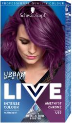 Schwarzkopf Schwarzkopf Live Color Urban Metallics tartós hajfesték, U69 Ametiszt króm, 142.5 ml