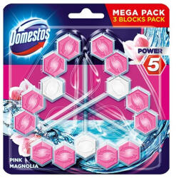 Domestos Toalett öblítő DOMESTOS Power5 Pink Magnolia 3x50 g (64389419) - papir-bolt
