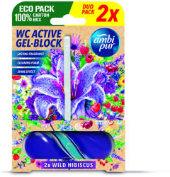 Ambi Pur WC Aktív gél-blokk Wild hibiscus 2x 45 g
