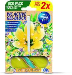 Ambi Pur WC aktív gél-blokk citrom és jázmin 2x 45 g
