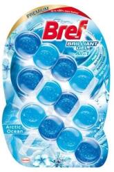 Bref WC-tisztítógél, 3x42 g, BREF "Brilliant gél", Arctic Ocean (KHH772) - primatinta