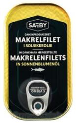 Saeby makrélafilé napraforgó olajban 125 g - menteskereso