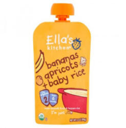 Ellas Kitchen banán sárgabarack bébirizs bio bébiétel 120 g