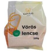 Natural vörös lencse 200 g - menteskereso