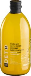  Deto bio szűretlen almaecet fúzió kurkumával és gyömbérrel "anyaecettel" 500 ml - menteskereso