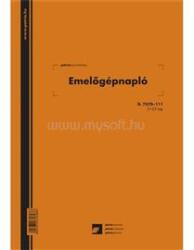  D. 7570-111 A4 2+25lapos álló "Emelőgépnapló" nyomtatvány (EGYEB_BELFOLDI_D. 7570-111) (EGYEB_BELFOLDI_D.7570-111)