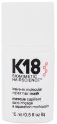 K18HAIR Molecular Repair Leave-In Hair Mask mască leave in pentru părul deteriorat 15 ml pentru femei