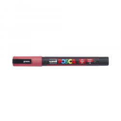 uni Dekormarker 0, 9-1, 3mm, -Posca PC-3ML csillámló piros (2UPC3MLP) (2UPC3MLP)