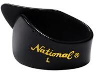 D'Addario National Celluloid Thumb Picks, Large Black - 4 pack