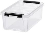 SMARTSTORE Műanyag tárolódoboz, 3, 6 liter, fekete fogantyúkkal, 'Classic 5', átlátszó (CSDSMART29) (CSDSMART29)