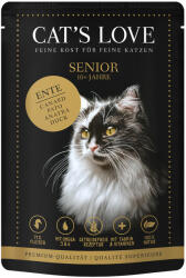 CAT’S LOVE 24x85g Cat's Love Senior kacsa nedves macskatáp