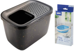 SAVIC Savic Hop In Marble macska WC Kezdőszett (WC + Bag it Up alomalátét) macskáknak