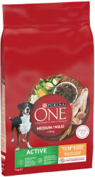 ONE 7kg PURINA ONE Medium/Maxi Active csirke száraz kutyatáp