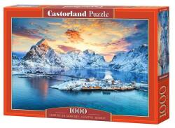 Castorland 1000 db-os puzzle - Napkelte Sakrisoy szigeten, Norvégia (C-105366) (C-105366)