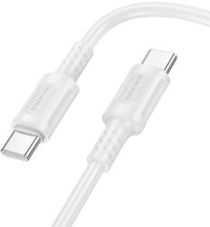 BOROFONE Cablu Date si Incarcare USB-C - USB-C Borofone BX111 Feliz, 60W, 1m, Alb - evomag