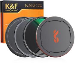 K-f Concept NANO-X series MCUV + CPL szűrő vízlepergető karcálló + fém objektívsapka 82mm (KF-1666)