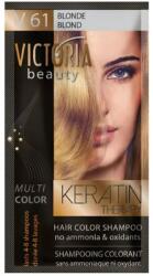 Victoria Beauty VICTORIA Keratin Therapy Hajszínező Sampon 40ml - V61 Szőke