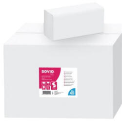 SOVIO Kéztörlő, V hajtogatott, 2 rétegű, 150 lap, 21x25 cm, (KHH858) (KHH858)