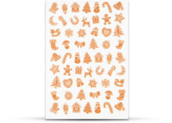 Crystalnails Crystal Nails vizes körömmatrica 3D - Gingerbread