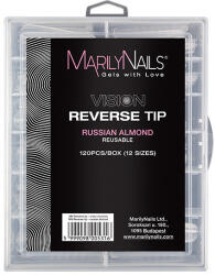 Marilynails Reverse tip - Russian almond