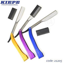 Kiepe Fodrász borotva színes markolattal 128 LILA