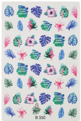 Crystalnails Crystal Nails Vizes Körömmatrica - Vibrant Plants