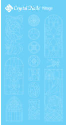 Crystalnails Crystal Nails Színező alap matrica - Vitrage Fehér