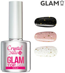 Crystal Nails Crystal Nails Glam top gel 4ml - Gold TF