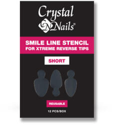 Crystalnails Crystal Nails Mosolyvonal sablon Crystal Nails Xtreme Reverse Tiphez - rövid