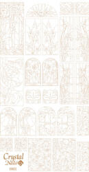 Crystalnails Crystal Nails Színező alap matrica - Vines Arany