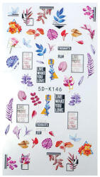 Crystalnails Crystal Nails köröm matrica (5D-K146) - tavaszi virágok